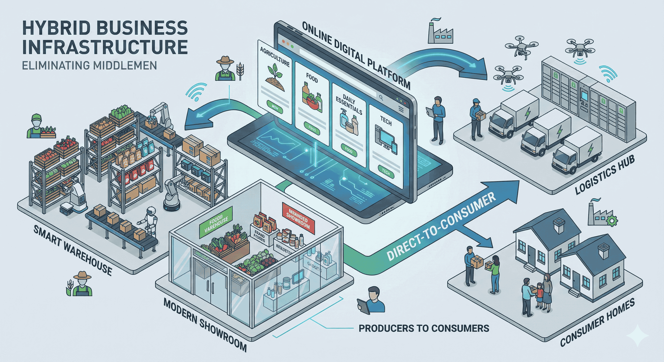Business Model - Hybrid Digital Platform